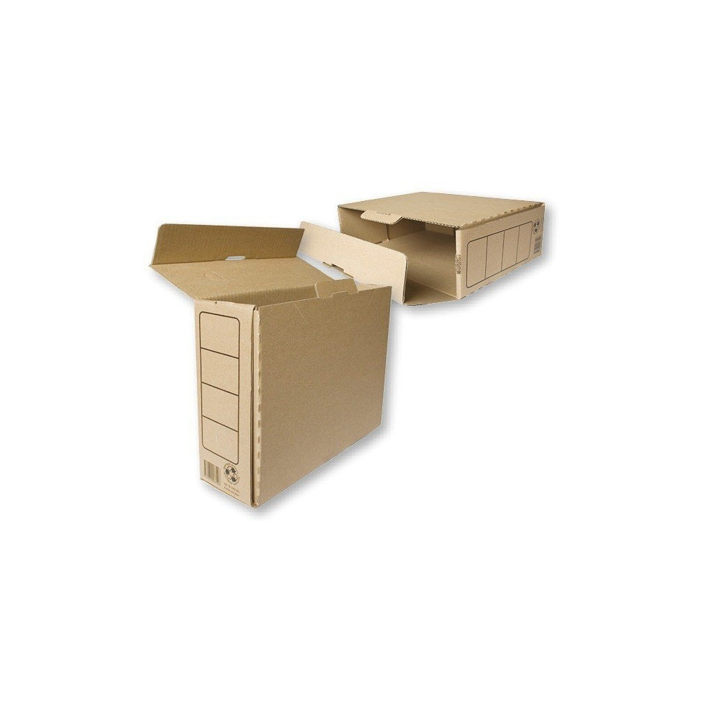 Archyvinė dėžė SMLT, 105x250x335mm, ruda, ekologiška 0830-304-Archyvavimo dėžės ir