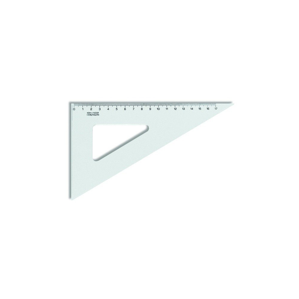 Liniuotė-trikampis Koh-I-Noor, plastikinis, 60/200 mm 1225-005-Neoriginalios spausdintuvų