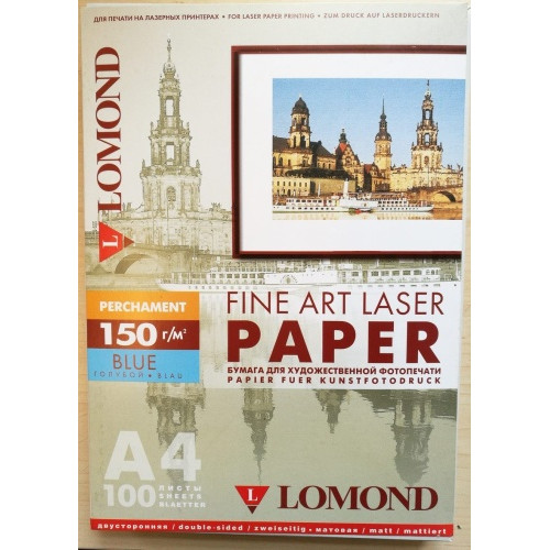 Fotopopierius Lomond Fine Art Laser Paper 150 g/m2 A4, 100 lapų, Perchament Blue