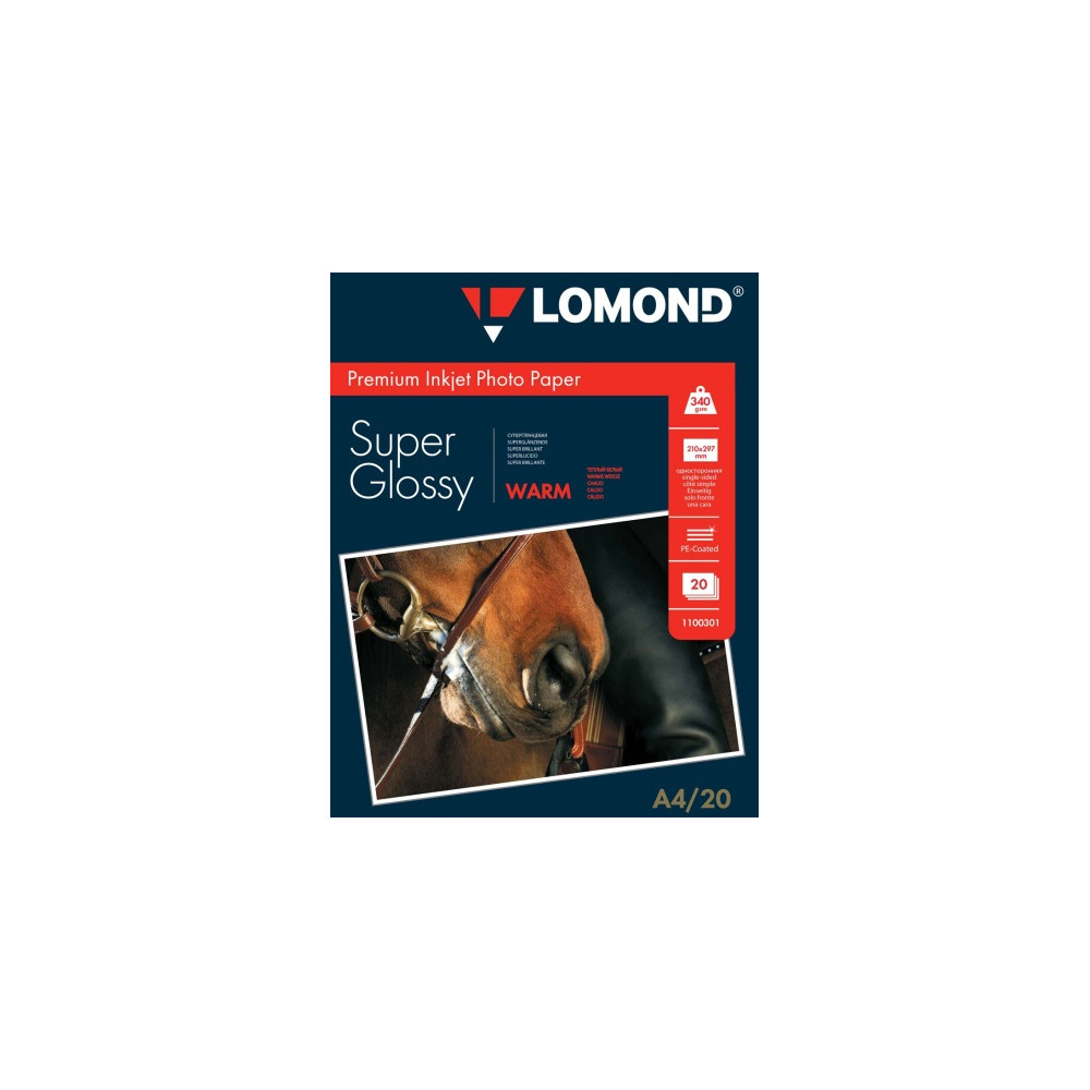 Fotopopierius Lomond Premium Photo Paper Super Blizgus 340 g/m2 A4, 20 lapų, Warm-Foto