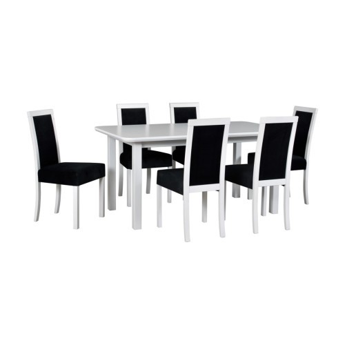 WENUS 5S stalas + ROMA 3 kėdės (6 vnt.) - rinkinys DX29A-Virtuvės Baldai-Baldai