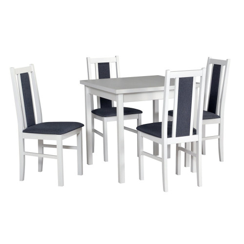 MAX 9 stalas + BOS 14 kėdės (4 vnt.) - rinkinys DX6-Virtuvės Baldai-Baldai