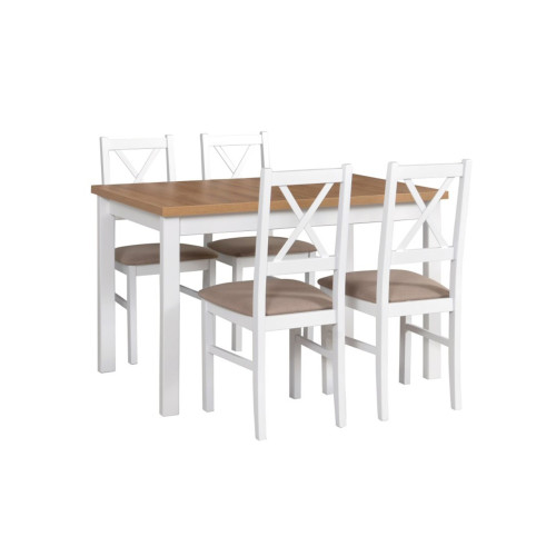 ALBA 1 stalas + NILO 10 kėdžių - rinkinys DX9-Virtuvės Baldai-Baldai