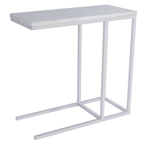 Stalas ASTI ąžuolas baltas / baltas-Staliukai-Svetainės baldai