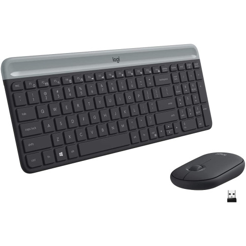 KLAVIATŪROS ir pelės komplektas LOGITECH Slim Wireless Keyboard and Mouse Combo MK470