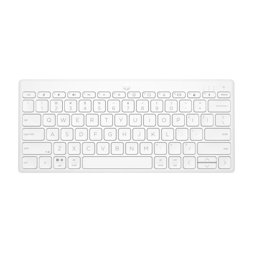 KLAVIATŪRA HP 350 Compact Multi-Device Bluetooth Keyboard White-Klaviatūros, pelės ir
