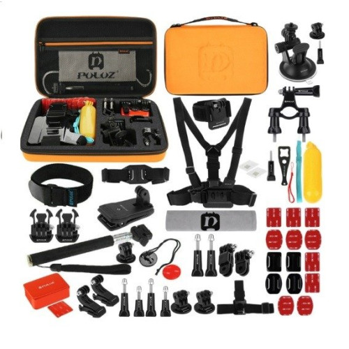 Puluz 53 in 1 Accessories Ultimate Combo Kits for sports cameras PKT26-Dronai ir dronų