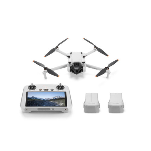 DJI Mini 3 Fly More Combo with DJI RC remote controller-Dronai ir priedai-Dronai ir dronų