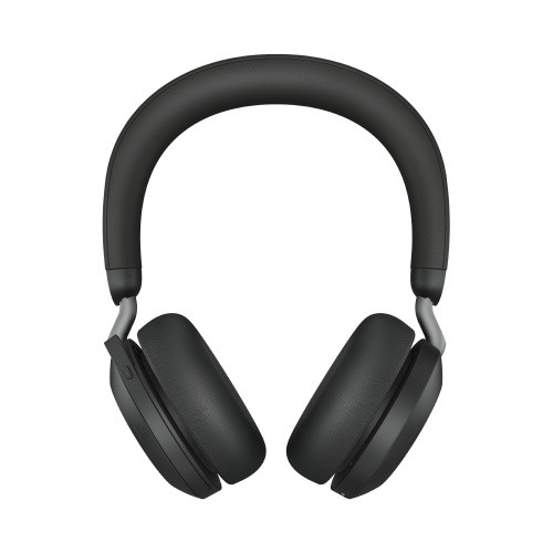 Belaidės ausinės su mikrofonu Jabra Evolve2 75, Bluetooth, USB-A, MS Teams, Juoda-Ausinės ir