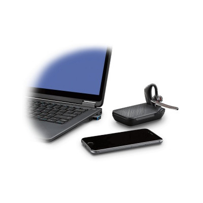 POLY Voyager 5200 UC Laisvų rankų įranga, Bluetooth, USB-A, Juoda-Ausinės ir