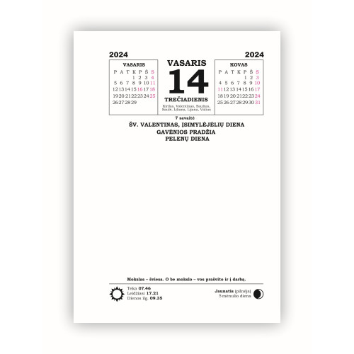 Stalo kalendorius 2024-Staliniai kalendoriai-Kalendoriai ir darbo knygos