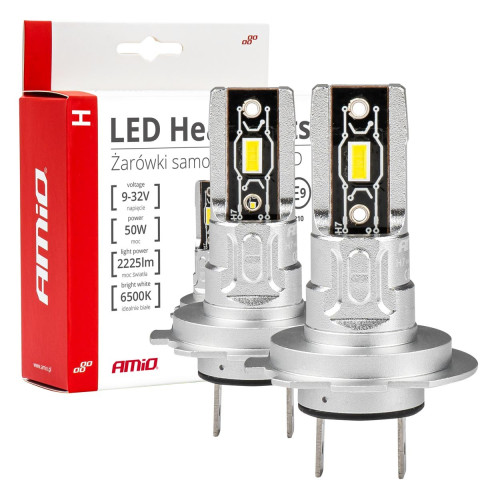 LED lemputės H7 H-mini AMiO 03332-LED lemputės-Apšvietimas