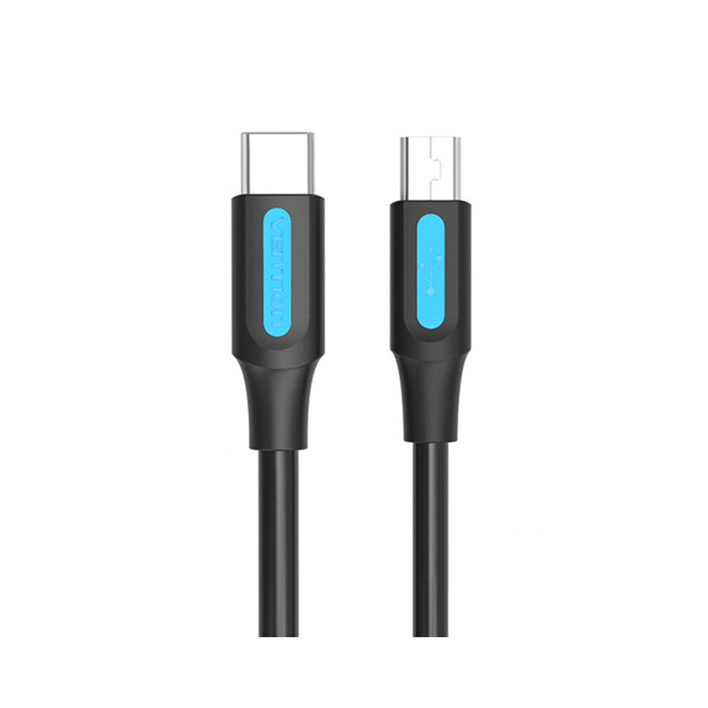 USB-C 2.0 to Mini-B 2A cable 1m Vention COWBF black-Laidai, kabeliai, adapteriai-IT technika