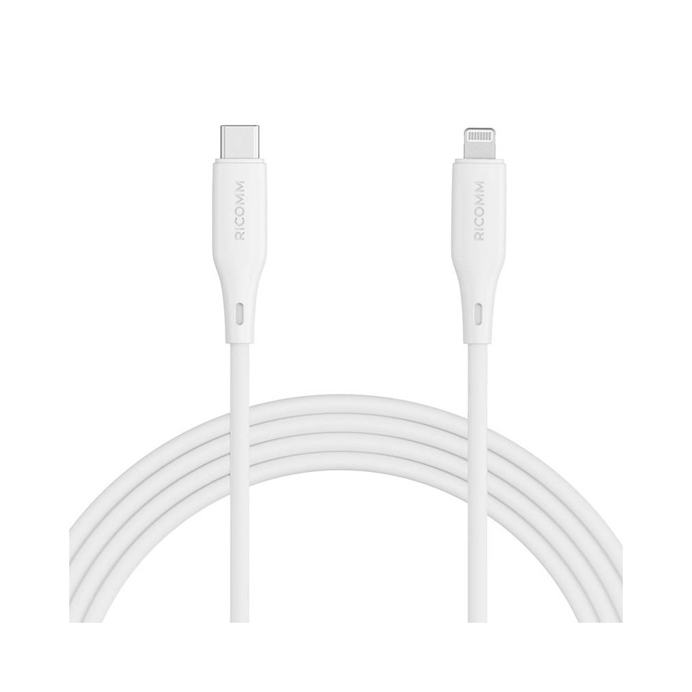 USB-C to Lightning Cable Ricomm RLS007CLW 2.1m-Laidai, kabeliai, adapteriai-IT technika