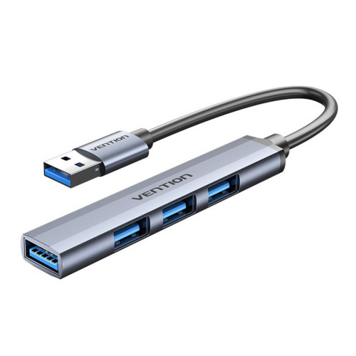 Mini Hub USB 3.0 to USB 3.0/3x2.0 Vention CKOHB 0.15m-Laidai ir adapteriai-Baterijos, laidai