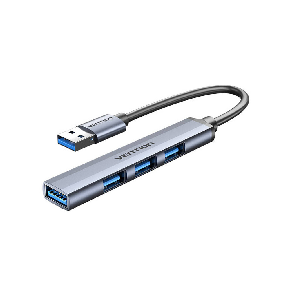 Mini Hub USB 3.0 to USB 3.0/3x2.0 Vention CKOHB 0.15m-Laidai ir adapteriai-Baterijos, laidai