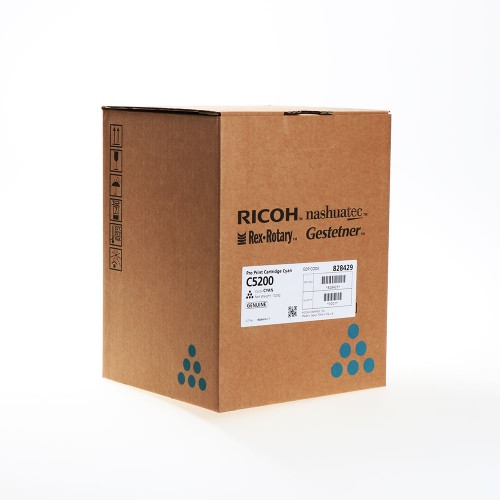Ricoh C5200 (828429), mėlyna kasetė-Originalios kasetės Ricoh-Originalios spausdintuvų kasetės