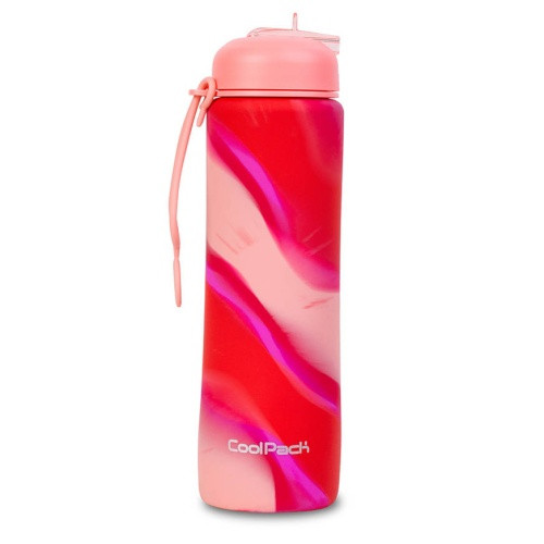 Gertuvė silikoninė CoolPack Pump 600 ml Girls Pink-Kitos mokyklinės prekės-Mokyklinės prekės
