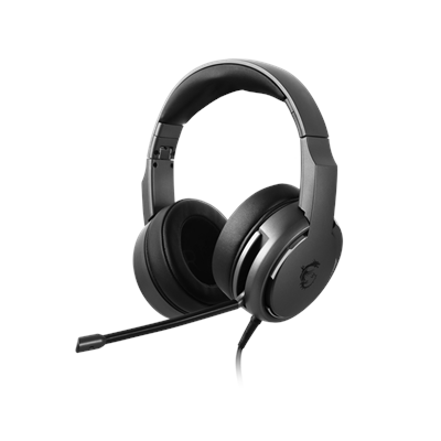 Ausinės MSI Immerse GH40 ENC Gaming Headset Wired Over-Ear Microphone Black-Gaming