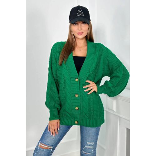 Moteriškas žalias megztinis Sari-Moteriški megztiniai-Moterims
