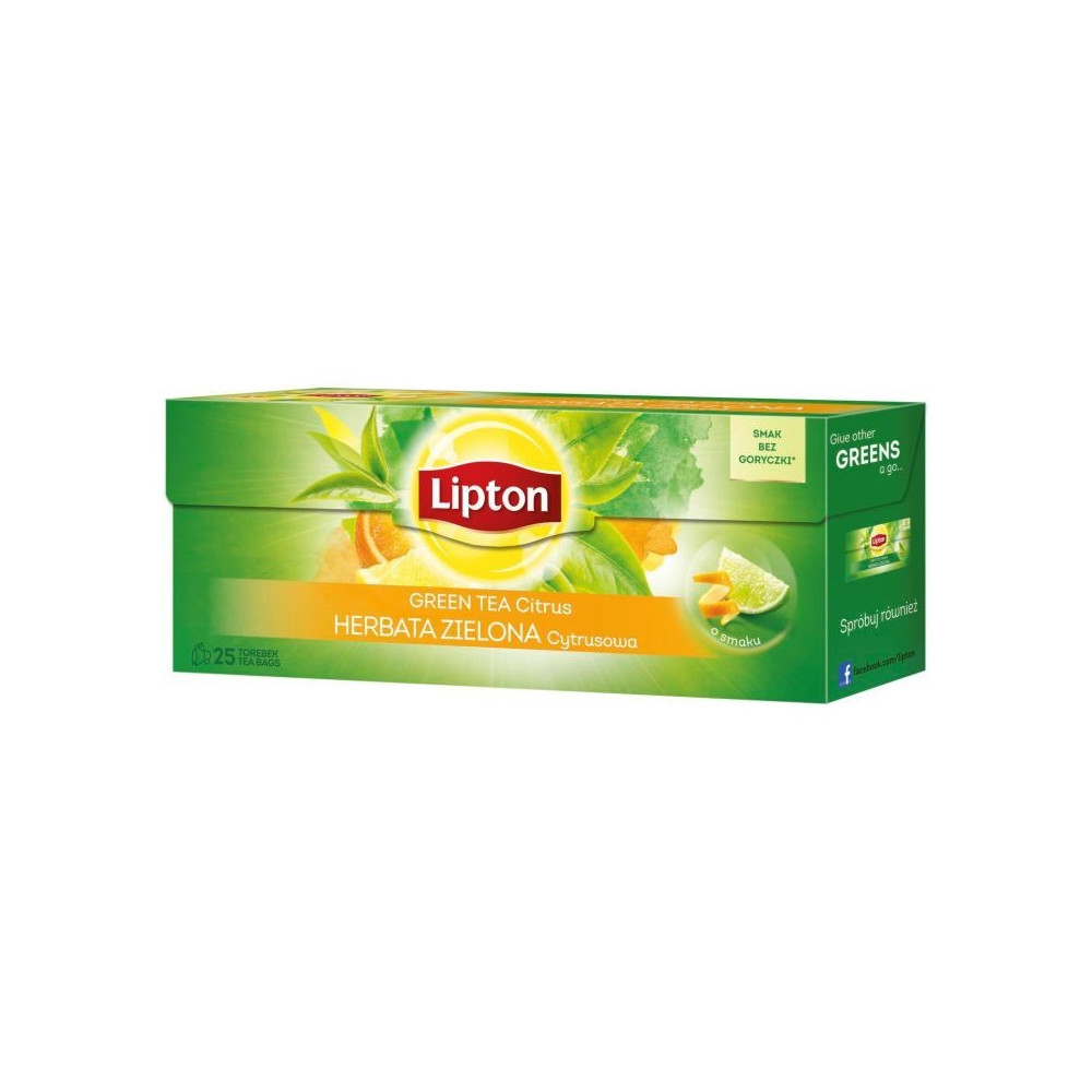 Žalioji arbata LIPTON Citrus, 25 vnt.-Žalioji arbata-Arbata