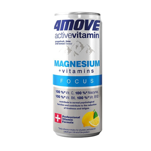 Vitamininis vanduo 4MOVE Active Vitamin Magnesium + Vitamins, 330 ml-Izotoniniai