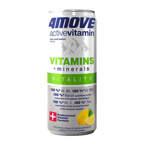 Vitamininis vanduo 4MOVE Active Vitamin Vitamins + Minerals, 330 ml-Izotoniniai