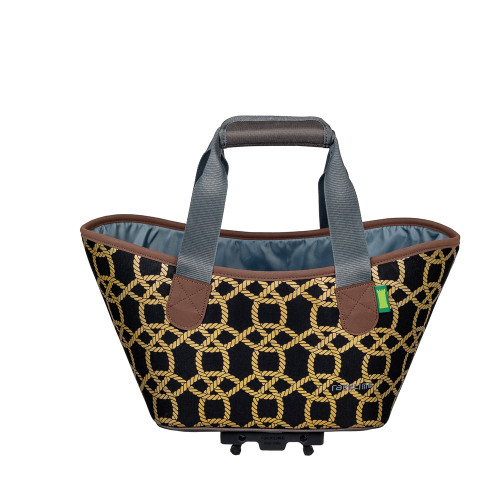 Dviračio krepšys ant bagažinės, Racktime Agnetha, (juoda / auksinė)-Krepšiai ant