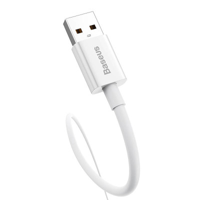 Cable USB do USB-C Baseus Superior 100W 1m (white)-Mobiliųjų telefonų priedai-Telefonai ir