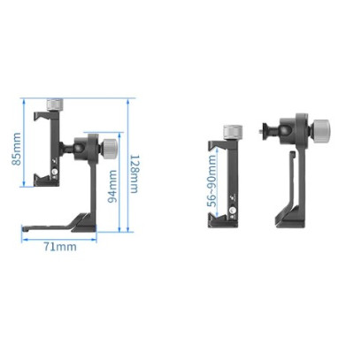 Leofoto PS-1 Smartphone Stand and PC-90II Clamp Combo with Arca-Compatible Base-Telefonų