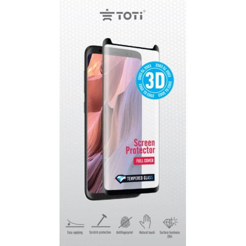 Toti TEMPERED glass 3D screen protector for iPhone11 / Black-Ekrano apsaugos-Mobiliųjų