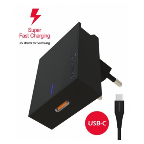Kroviklis Swissten Premium 25WSamsung Super FastCharging Travel charger with1.2m USB-C to