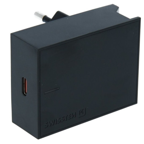 Įkroviklis Swissten Premium 18WTravel Charger USB-C PD3.0: 5V / 3A / 9V / 2A, 12V /1.5A