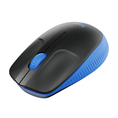 PELĖ LOGITECH M190 Full-size wireless mouse - BLUE - 2.4GHZ - EMEA - M190-Klaviatūros, pelės