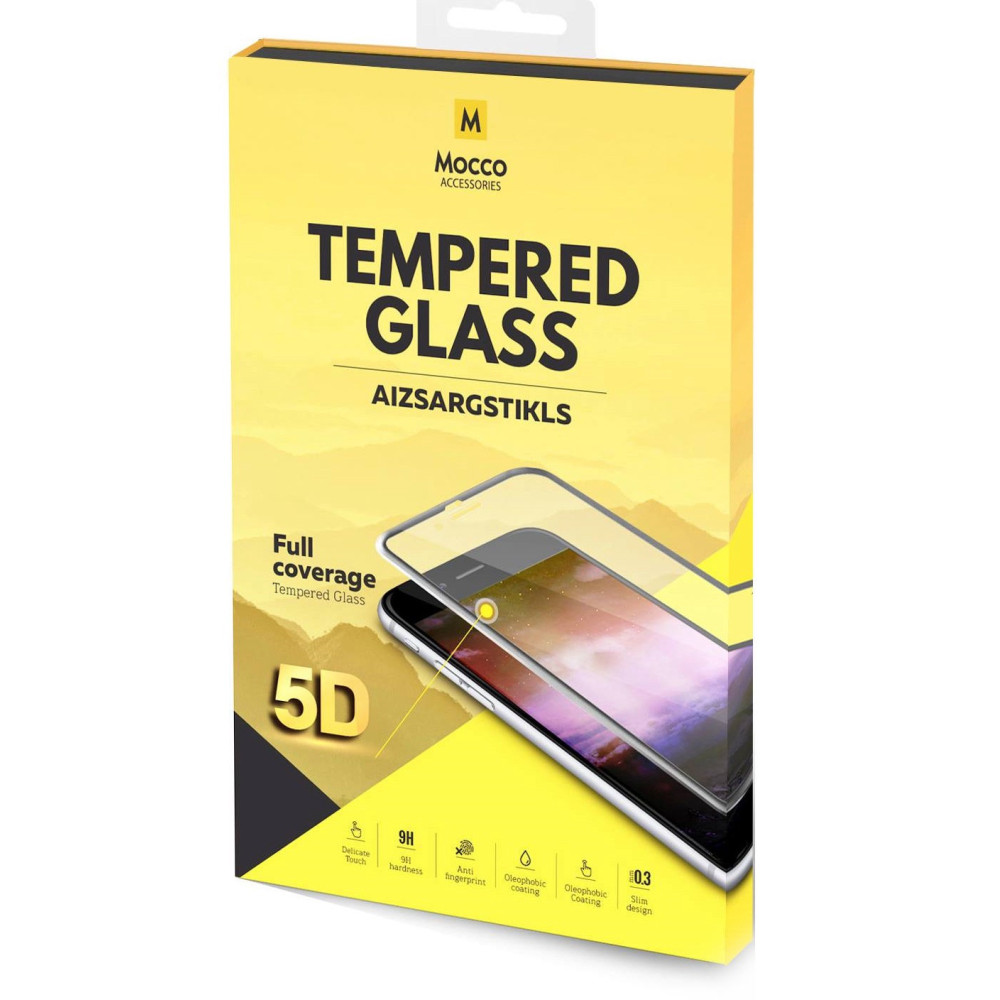 Apsauginis stiklas Mocco Full Glue 5D Signature Edition Tempered Glass Full Coverage with