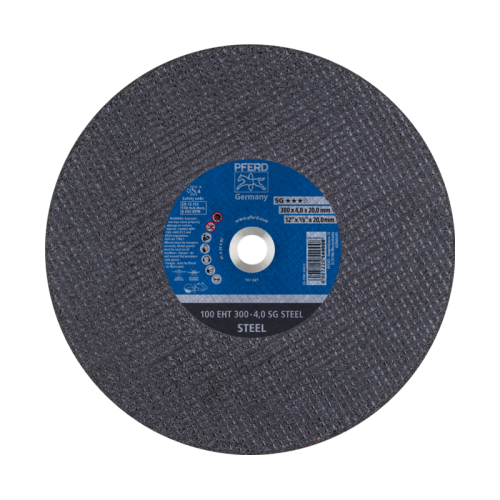 Pjovimo diskas PFERD 100 EHT 300-4,0 A24 SG STEEL/20,0-Abrazyviniai metalo pjovimo