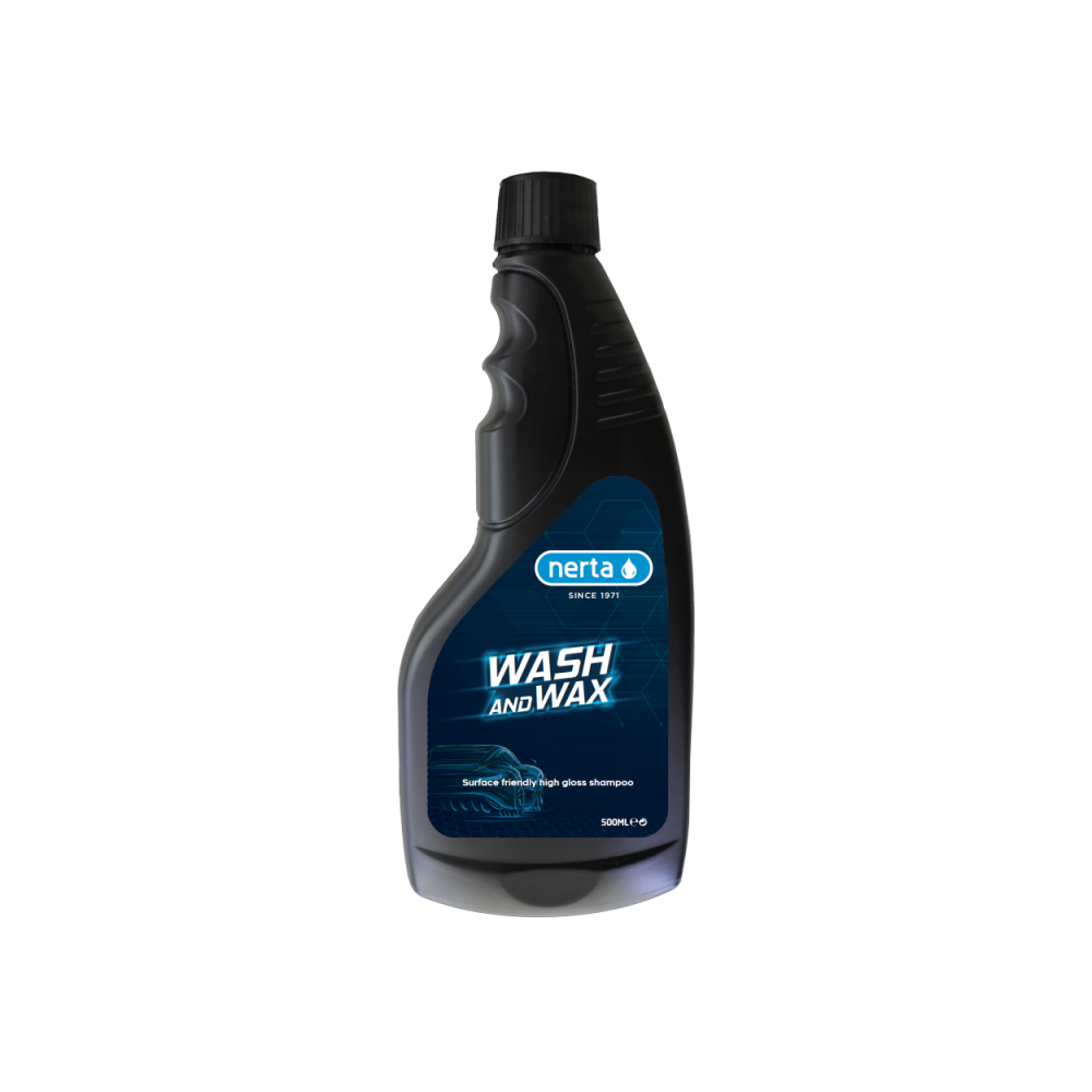 Automobilio plovimo šampūnas su vašku NERTA Wash&Wax 500ml-Automobilių plovimo chemija-Plovimo