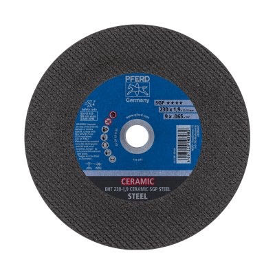 Pjovimo diskas PFERD EHT 230-1,9 Ceramic SGP Steel-Abrazyviniai metalo pjovimo diskai-Medžio
