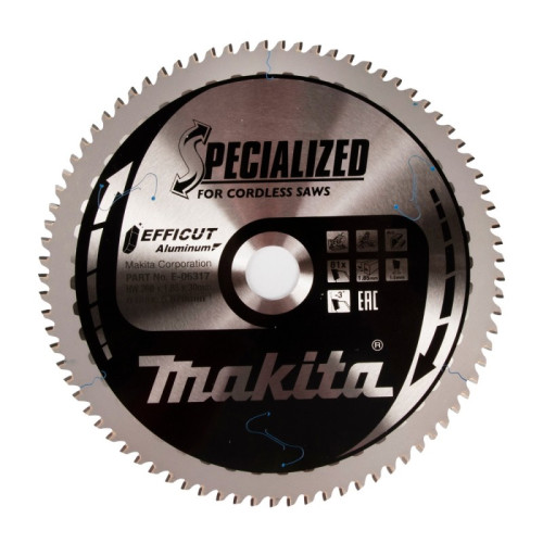 Pjovimo diskas aliuminiui MAKITA Efficut 260x30x1,85 81T-Metalo pjovimo diskai-Pjovimo diskai