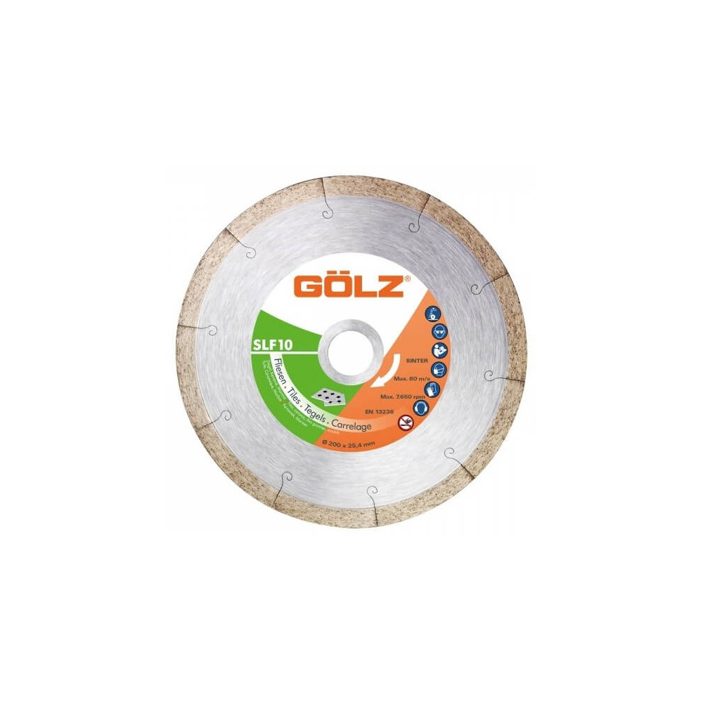 Deimantinis diskas keramikai GOLZ SLF10 Ø200x25,4mm-Deimantiniai diskai-Pjovimo diskai