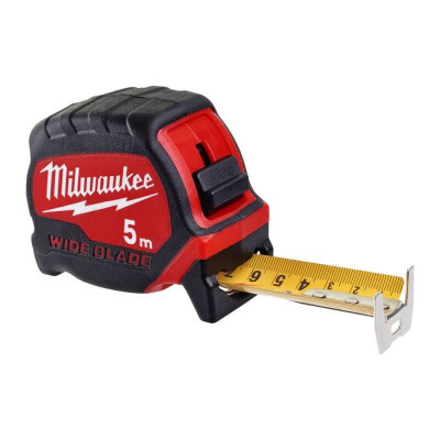 Profesionali plačios juostos ruletė MILWAUKEE 5 m-Ruletės-Matavimo įrankiai