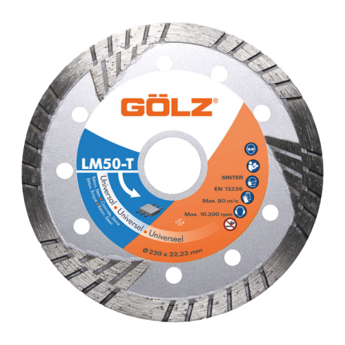 Deimantinis diskas asfaltui GOLZ LM50T 230x22.2mm-Deimantiniai diskai-Pjovimo diskai