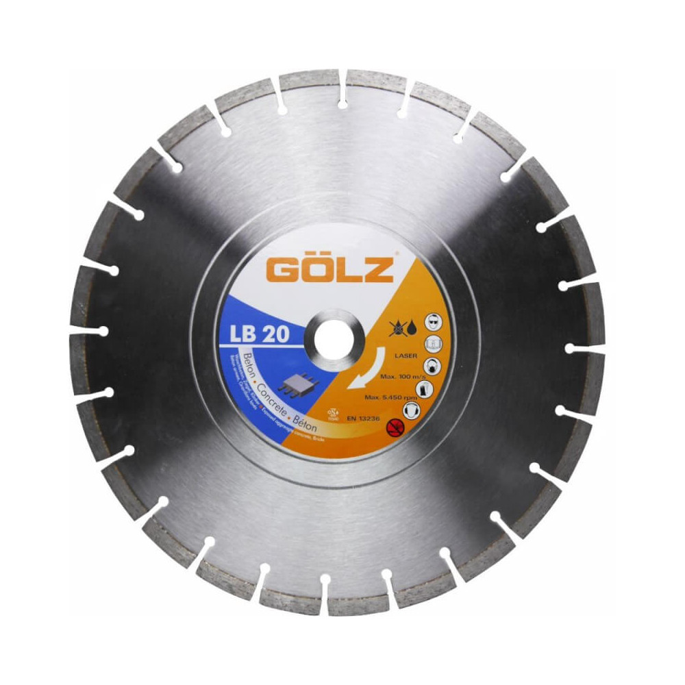 Universalus deimantinis diskas GOLZ LB20 350x25,4mm-Deimantiniai diskai-Pjovimo diskai