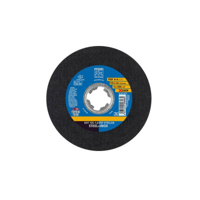 Pjovimo diskas PFERD EHT 125-1,0 PSF STEELOX/X-LOCK-Abrazyviniai metalo pjovimo diskai-Medžio
