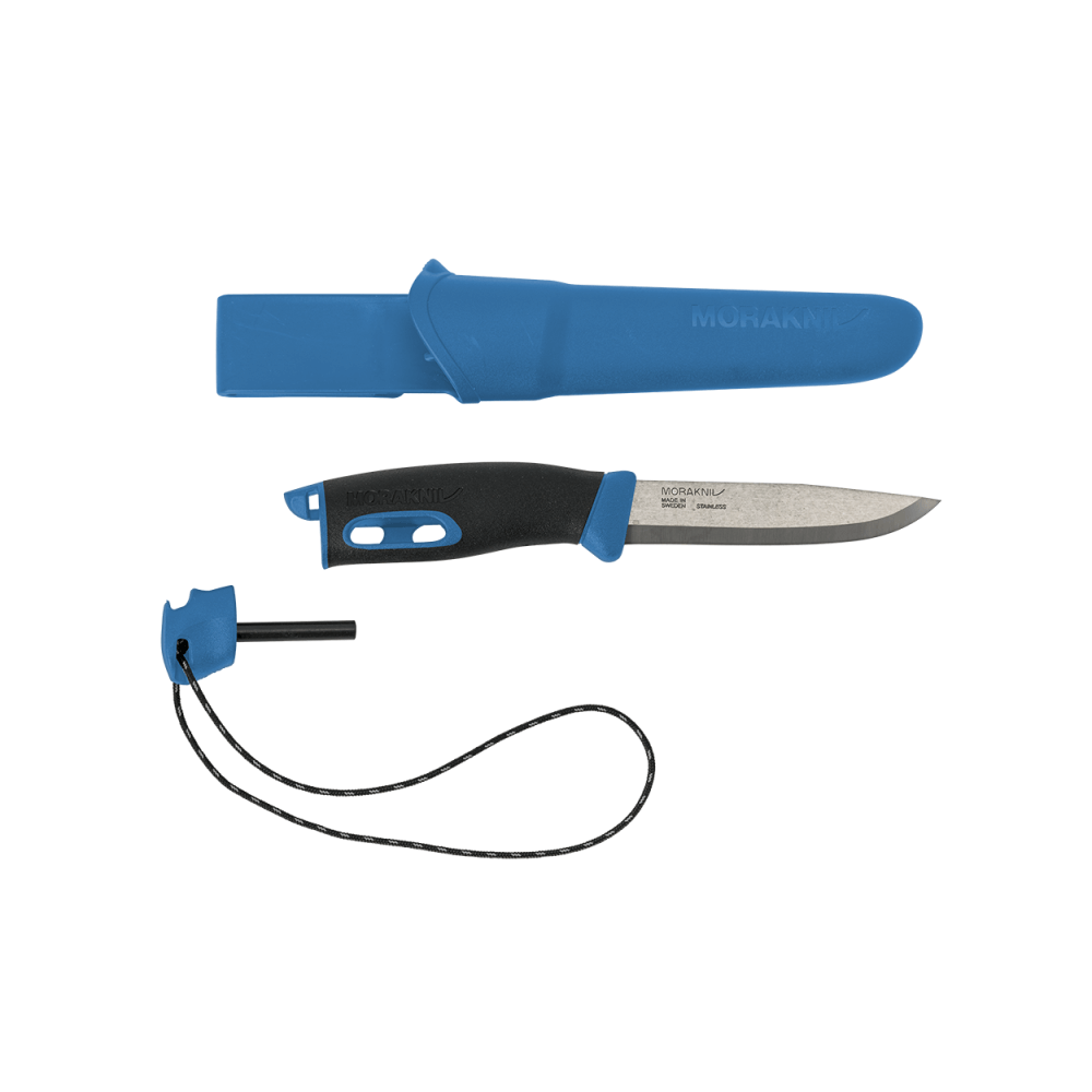Peilis su skeltuvu MORA Companion Spark, mėlynas-Peiliai darbui ir hobiui-Rankiniai įrankiai