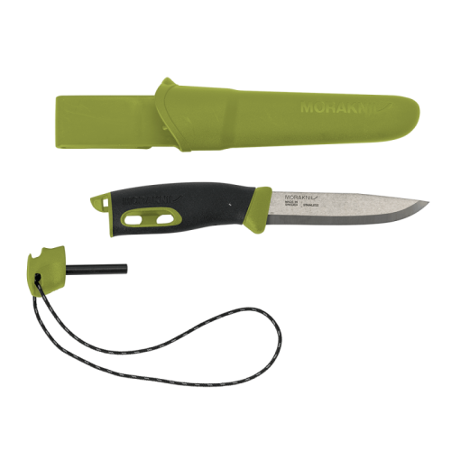 Peilis su skeltuvu MORA Companion Spark, žalias-Peiliai darbui ir hobiui-Rankiniai įrankiai