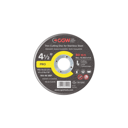 Pjovimo diskas CGW WA 24 SBF Inox 125x3,2x22,23mm-Abrazyviniai metalo pjovimo diskai-Medžio ir