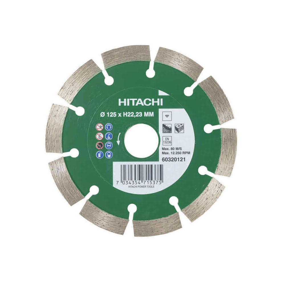 Deimantinis diskas HiKOKI Standart Ø125x22,23mm-Deimantiniai diskai-Pjovimo diskai