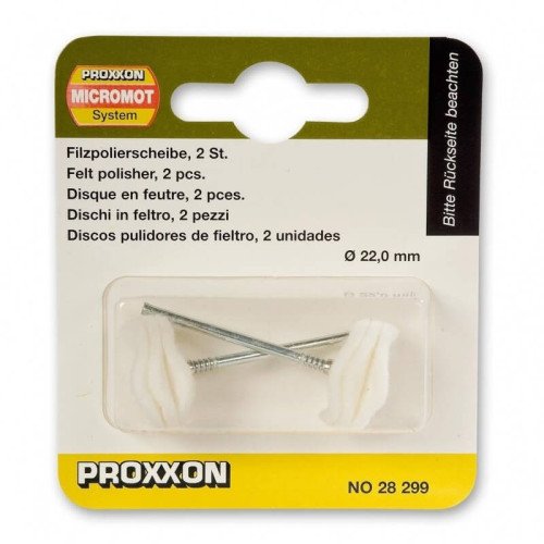 Veltinis poliravimui PROXXON, 2vnt.-Graverių priedai, antgaliai-Elektriniai įrankiai