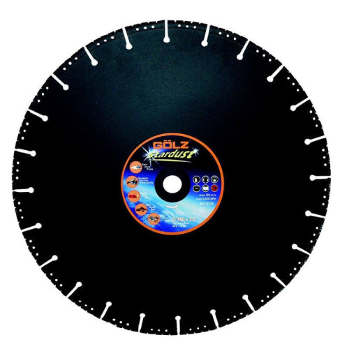 Universalus deimantinis diskas GOLZ Stardust Ø125x22,2mm-Deimantiniai diskai-Pjovimo diskai